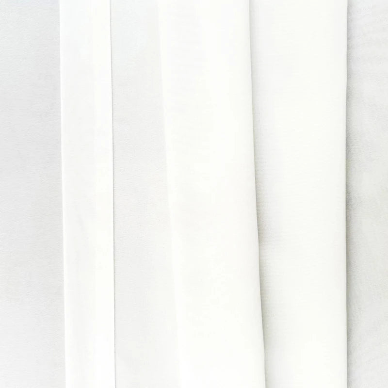 Solid White Tulle Luxurious Chiffon Sheer Window Curtains