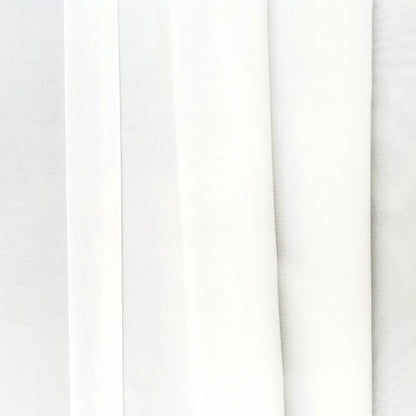 Solid White Tulle Luxurious Chiffon Sheer Window Curtains