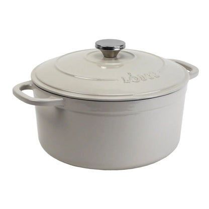 Lodge Cast Iron 5.5qt Red Enameled Dutch Oven  non stick cooking pot set