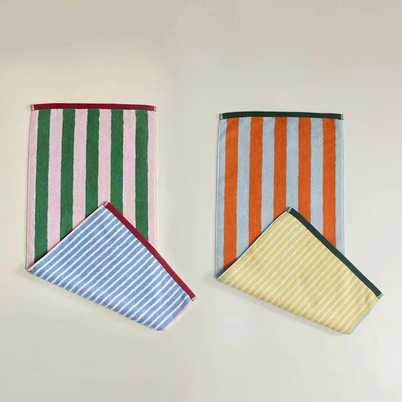 2 Side Sided Face Towel Super Absorption Bathroom Towel