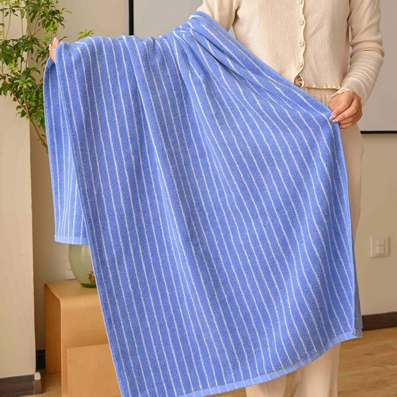 Retro Striped Combed  Cotton Towel  Face Towel and  Bath towel