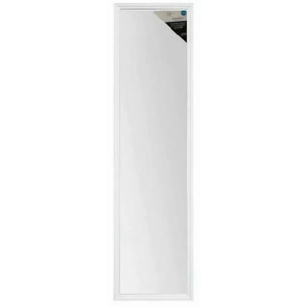 Mainstays 13x49 White Rectangle Large Wall Mirror for Bathroom or Living Room