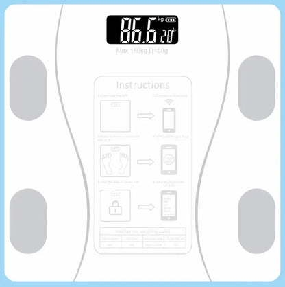 Smart Wireless Digital Bathroom Weight Scale, Body Composition Analyzer
