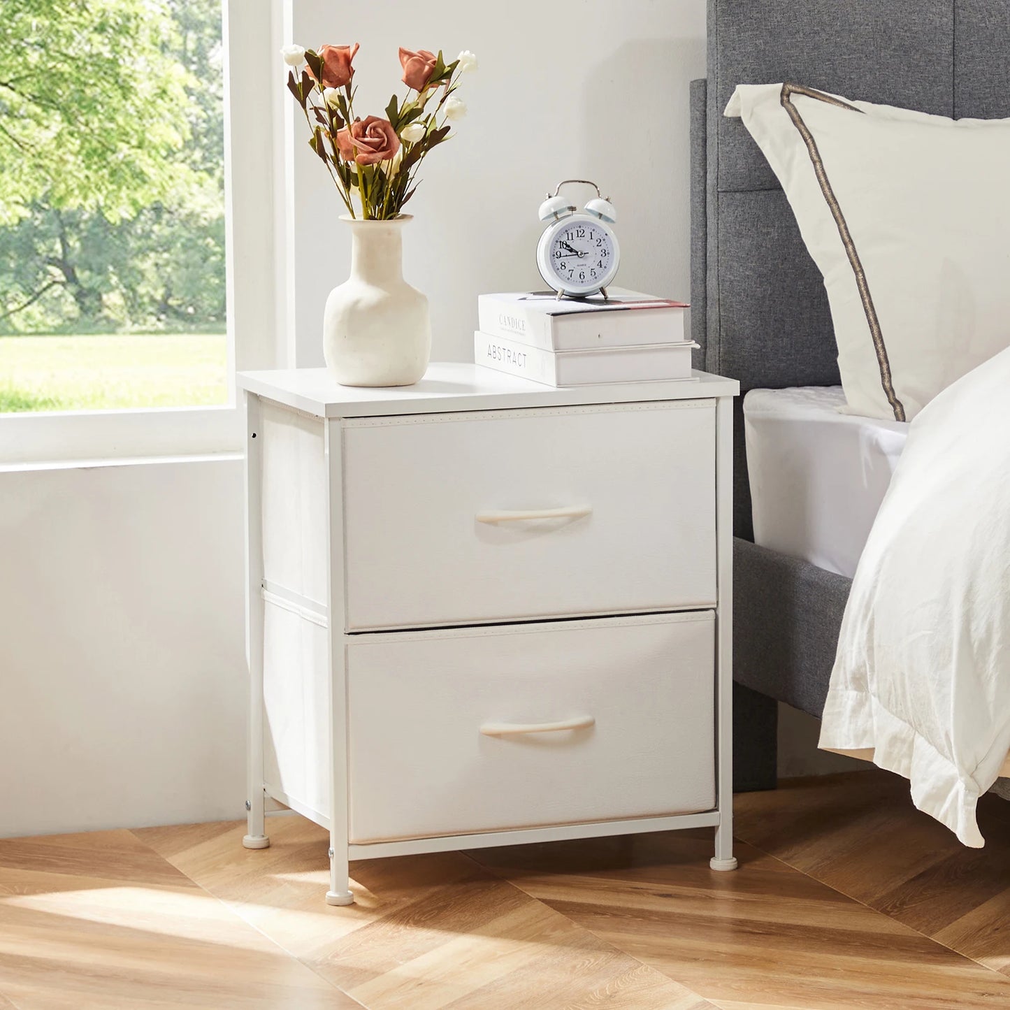 JHK Nightstand Bedside Storage