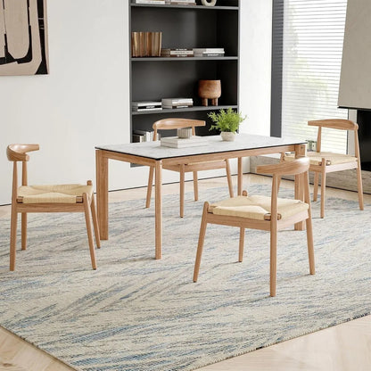 Dining Chairs Set of 2, Mid Century Modern  solid wood legs