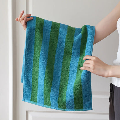 Retro Striped Combed  Cotton Towel  Face Towel and  Bath towel