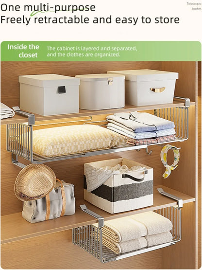 Stainless Steel  Hanging Basket Storage Bathroom or Kitchen