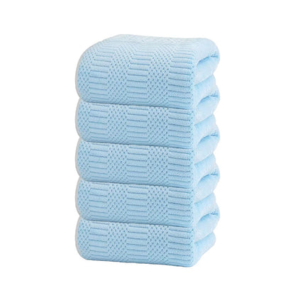 5pcs  Towels Set, Microfiber Soft Highly Absorbent, Quick Dry