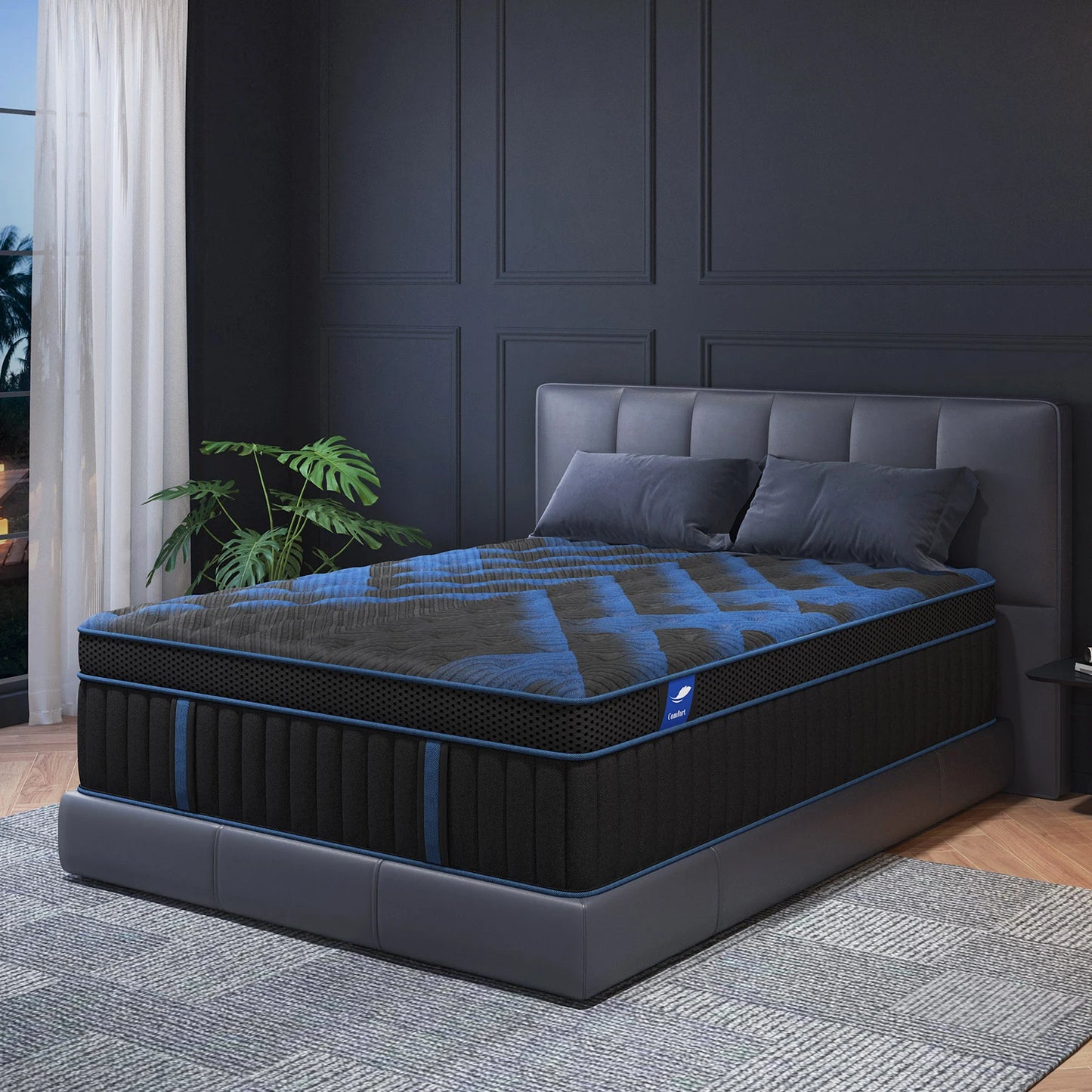 12"Gel Memory Foam  Mattress Medium Firm, Motion Isolation