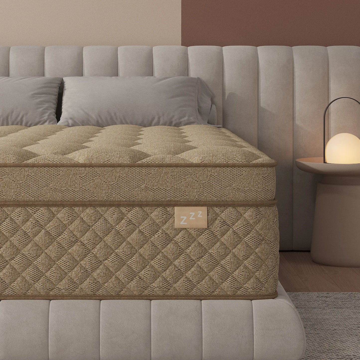 12"14" Gel Memory Foam  Mattress , Medium Firm Motion Isolation
