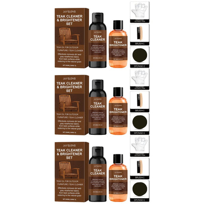3 Sets Of Wood Polishing, Cleaning And Care Kits,, Furniture Conditioner, Cleaning