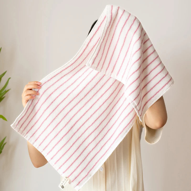 Retro Striped Combed  Cotton Towel  Face Towel and  Bath towel