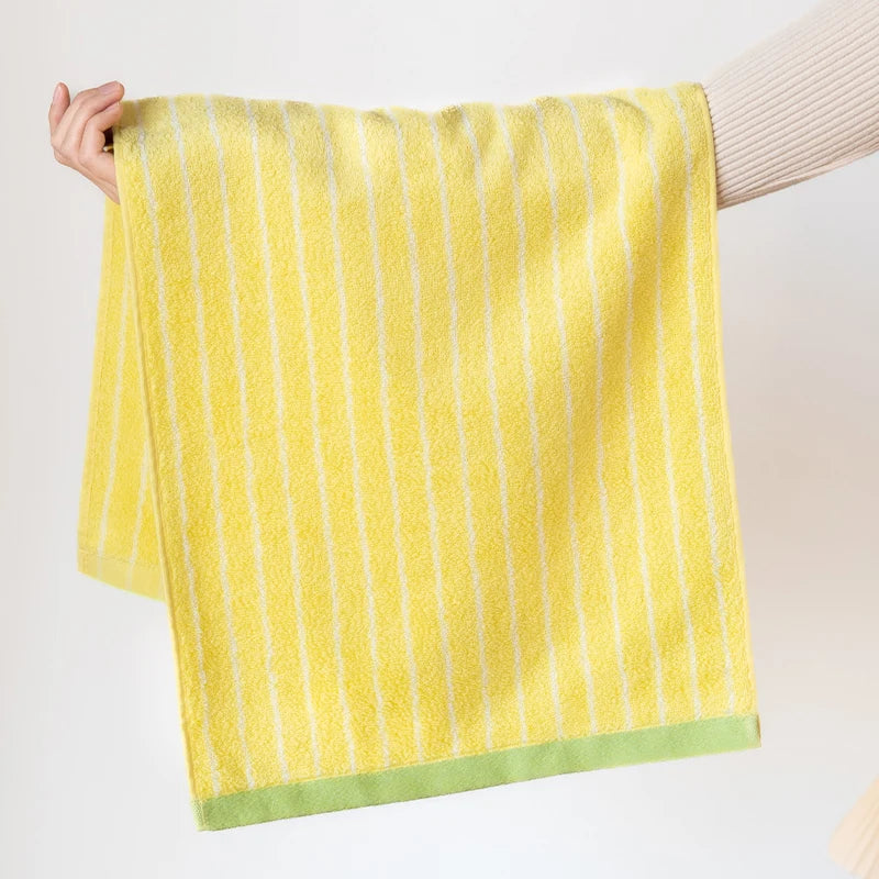 Retro Striped Combed  Cotton Towel  Face Towel and  Bath towel