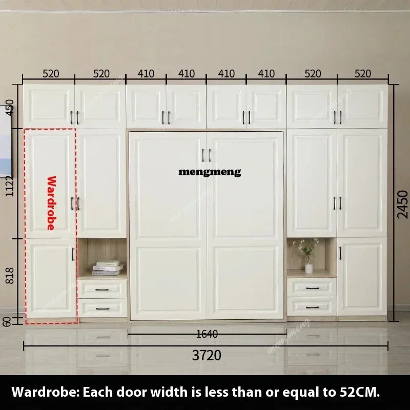 Multifunctional Wardrobe - Folding Bed,  Hidden Wall