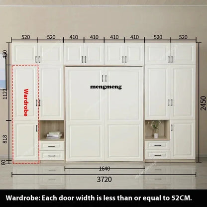 Multifunctional Wardrobe - Folding Bed,  Hidden Wall