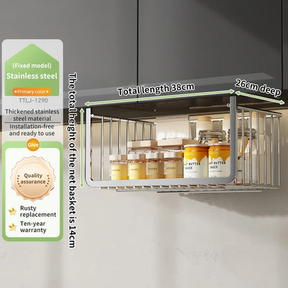 Stainless Steel  Hanging Basket Storage Bathroom or Kitchen