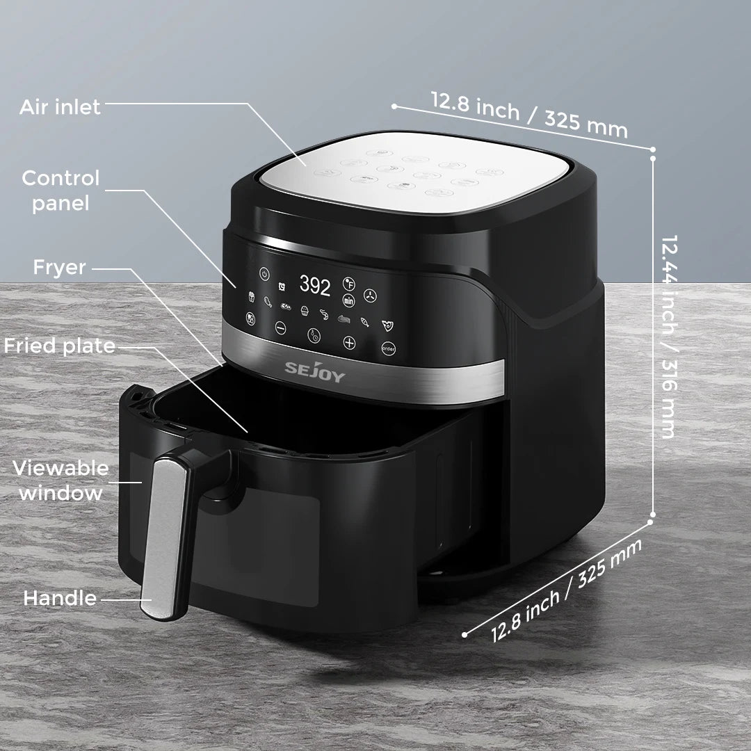 8-in-1 Air Fryer 6 Qt, Premium Ceramic Coating