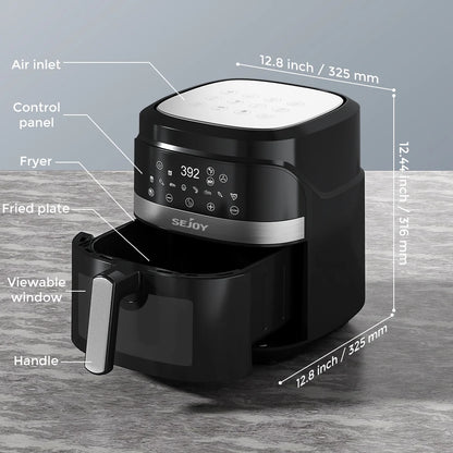 8-in-1 Air Fryer 6 Qt, Premium Ceramic Coating