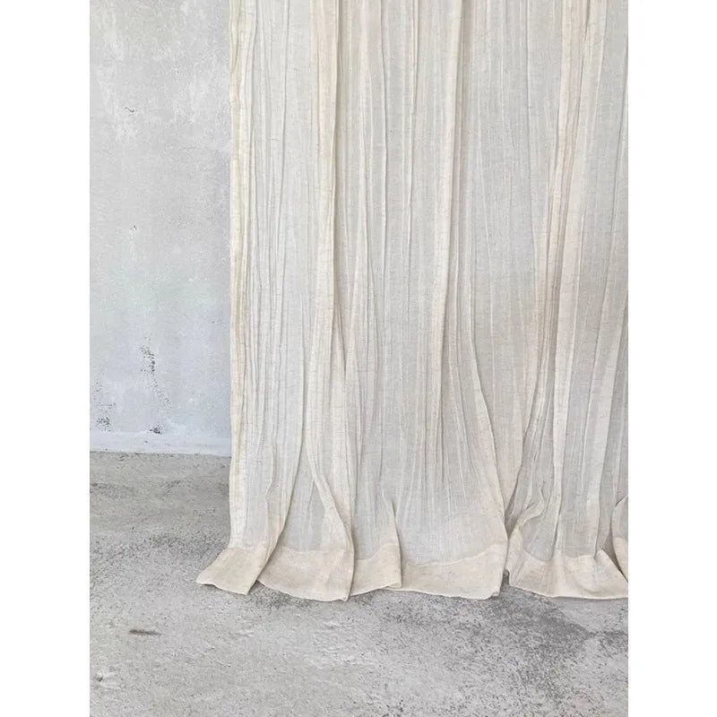 Japanese Voile  Balcony Bedroom Screen Gauze Custom