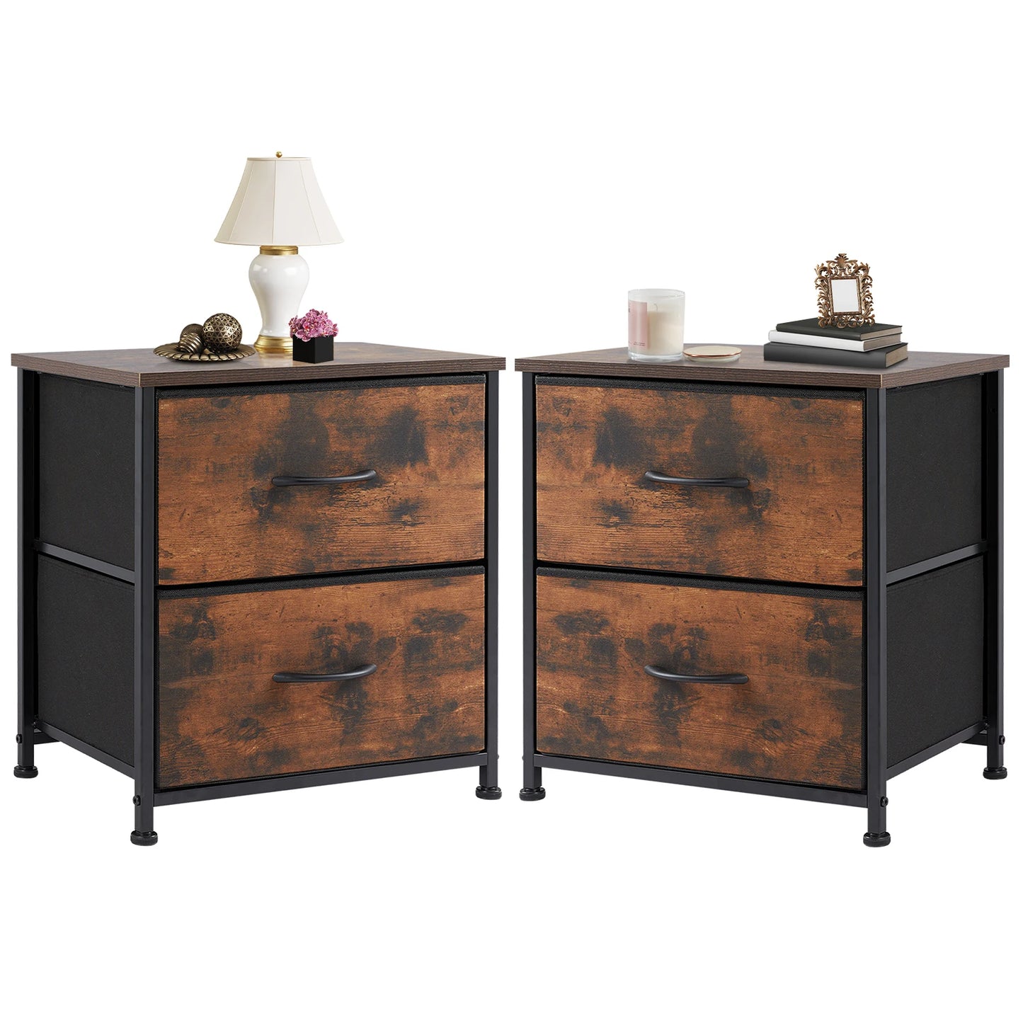 JHK Nightstand Bedside Storage