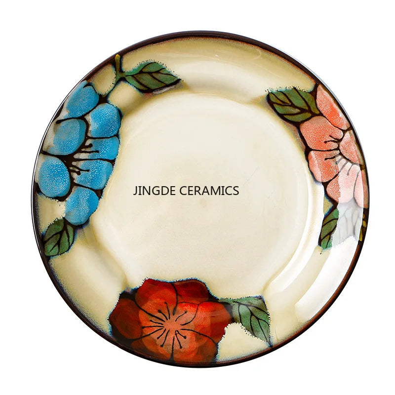 1pc Ceramic Tableware   Vegetable Dish Utensils  Dining Plate