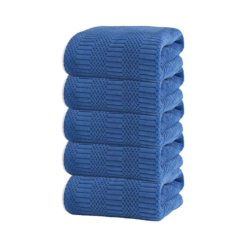 5pcs  Towels Set, Microfiber Soft Highly Absorbent, Quick Dry