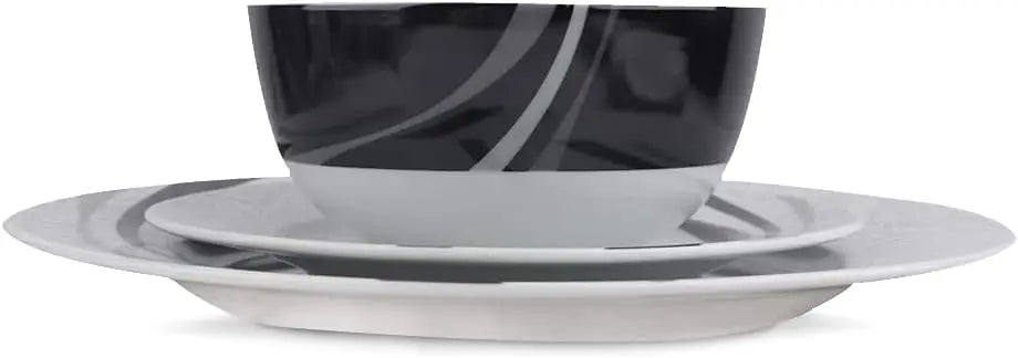 18-Piece Dinnerware Set for 6, Microwave & Dishwasher Safe