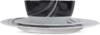 18-Piece Dinnerware Set for 6, Microwave & Dishwasher Safe