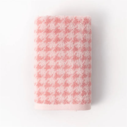 Absorbent Towel Classic Plaid Pure Cotton Bath Towel  Soft Face Towel