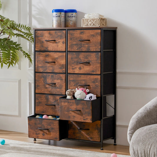 JHK   Chest of  Drawers Wardrobe Steel Frame