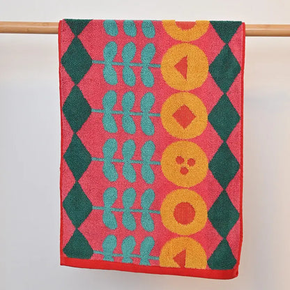 Retro Striped Combed  Cotton Towel  Face Towel and  Bath towel