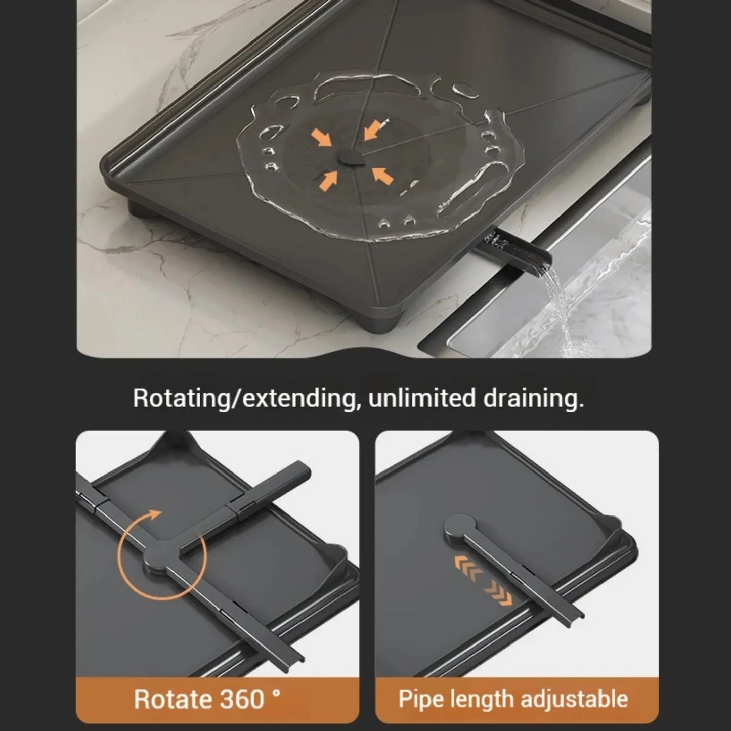 Stainless Steel Dish Drying Rack  Over Sink Plate Drainer Storage