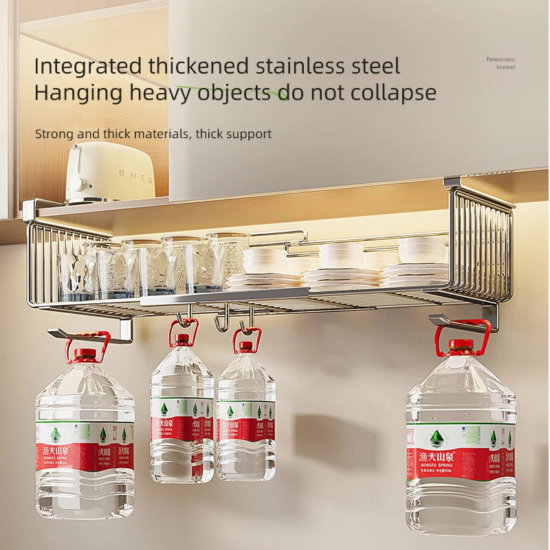 Stainless Steel  Hanging Basket Storage Bathroom or Kitchen