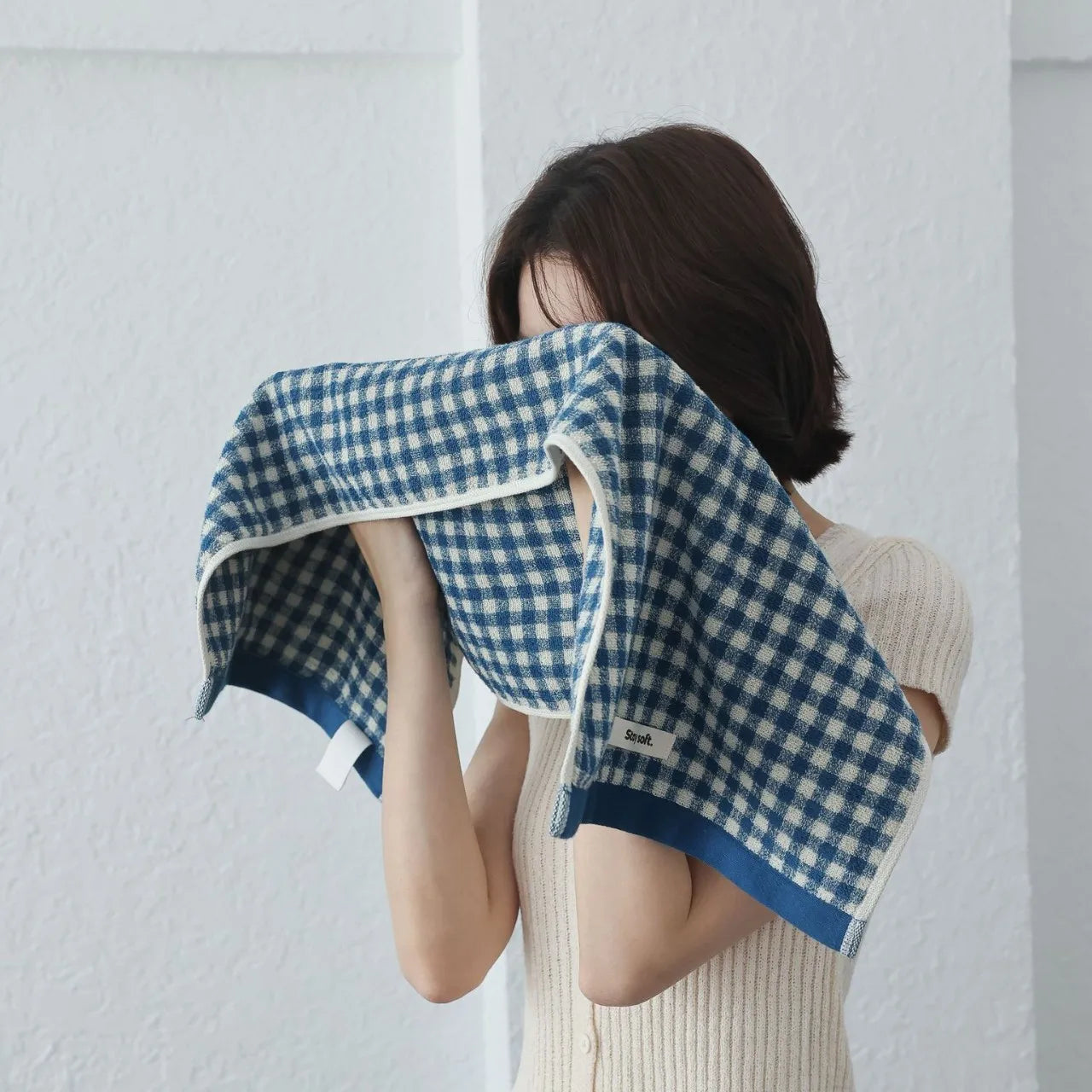 Striped Bath Towel  Washcloth Bathroom Towels