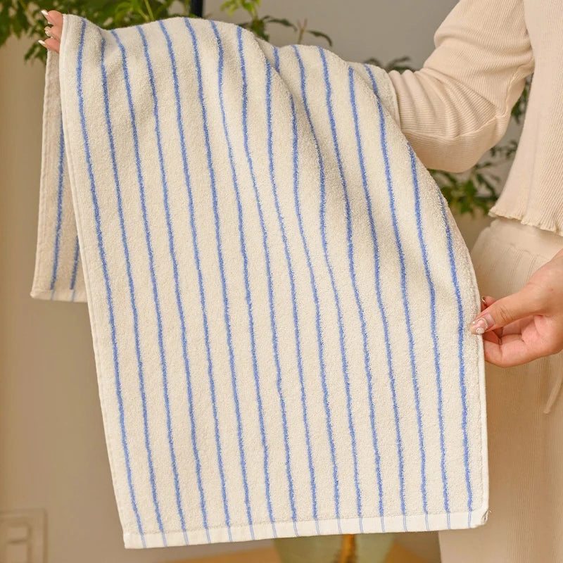Retro Striped Combed  Cotton Towel  Face Towel and  Bath towel
