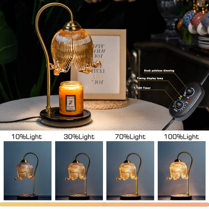 Tulip Flower Warm Candle Lamp French  Lamp