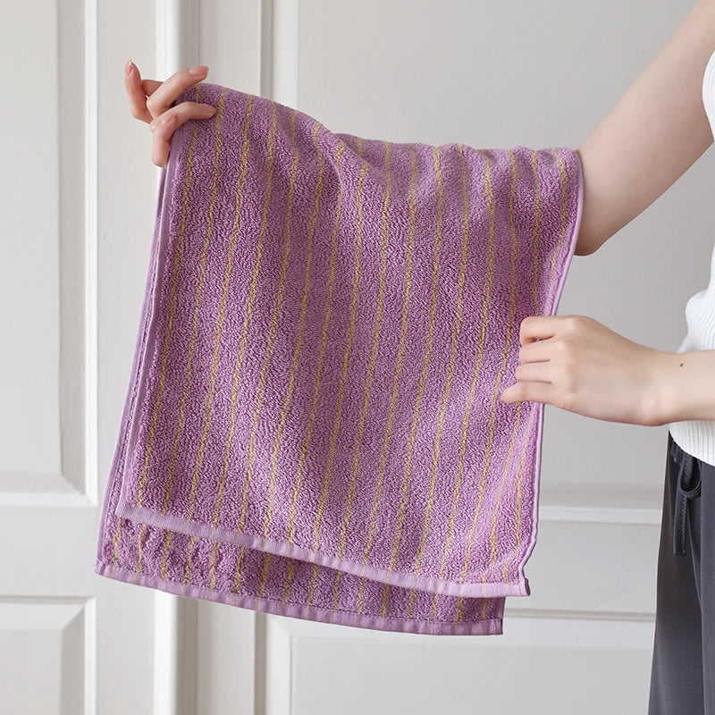 Retro Striped Combed  Cotton Towel  Face Towel and  Bath towel