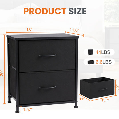 JHK Nightstand Bedside Storage