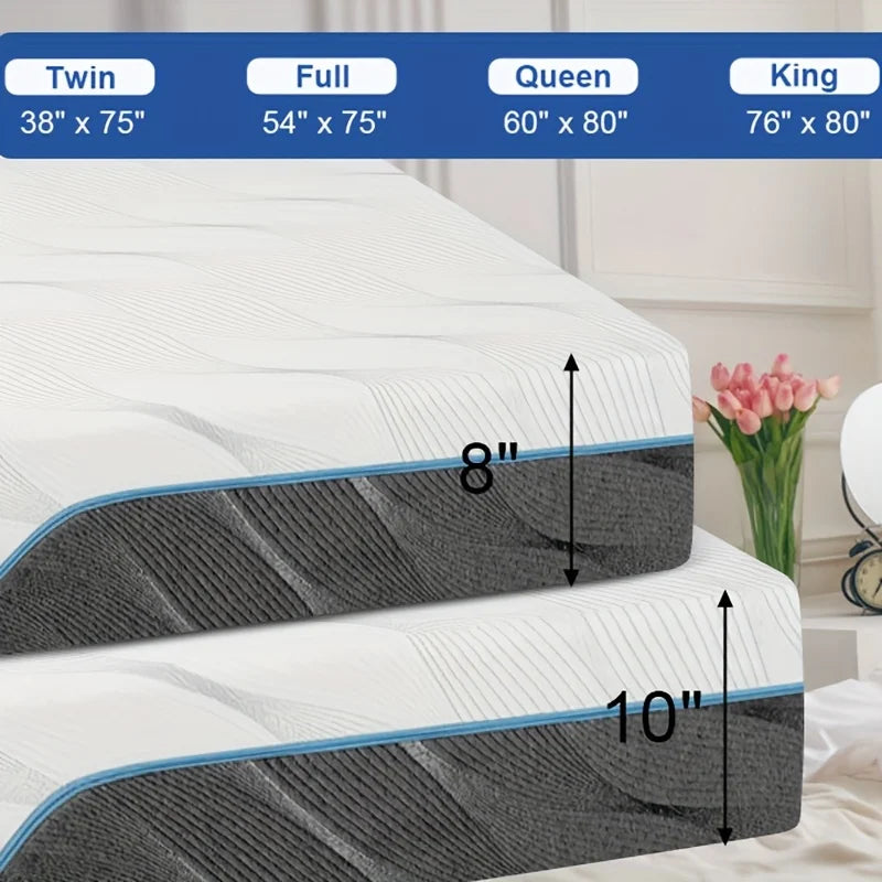 Queen Size Mattress,  Medium Firm - Extra Firm Flippable Mattress