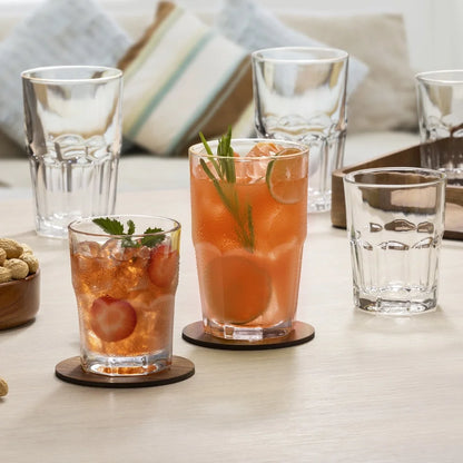Clear 12 Piece Drinkware Set Glasses