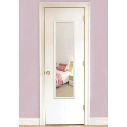 Mainstays 13x49 White Rectangle Large Wall Mirror for Bathroom or Living Room