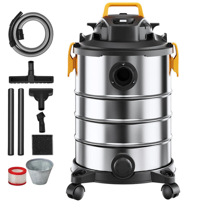 Stainless Steel Wet Dry Shop Vacuum Wet  Dry Vac Powerful Suction