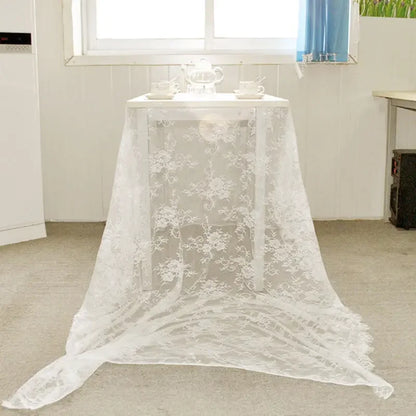 Wedding White Lace Tablecloth  Party Tablecloth
