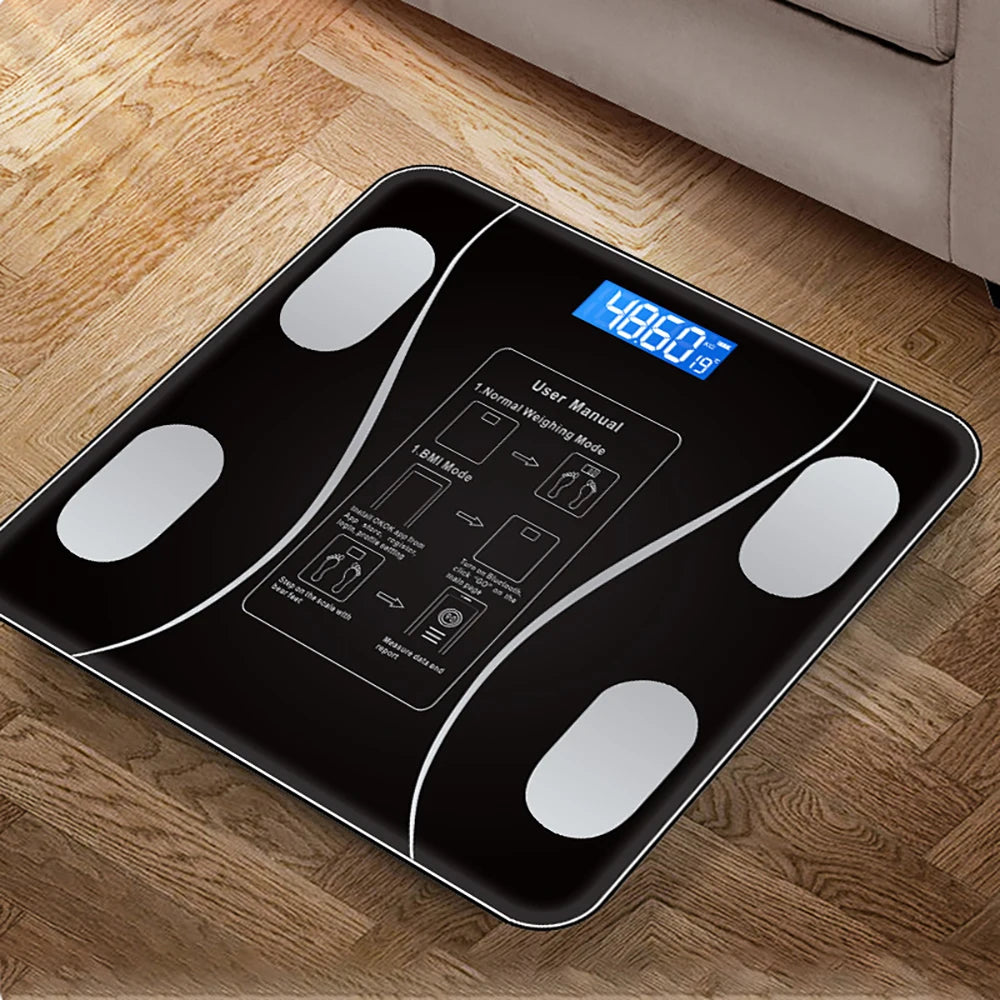 Smart Wireless Digital Bathroom Weight Scale, Body Composition Analyzer
