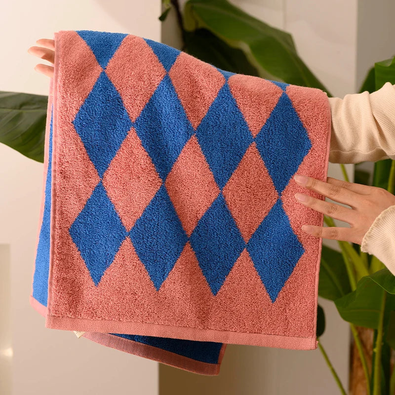 Retro Striped Combed  Cotton Towel  Face Towel and  Bath towel