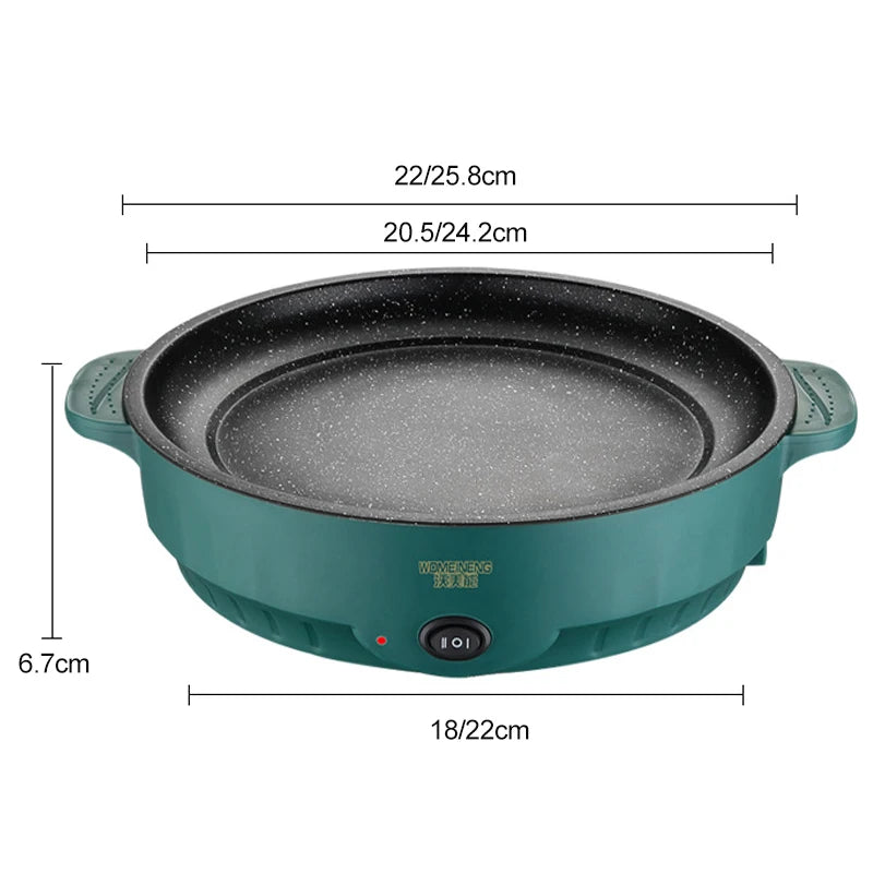 Electric MultiCooker Frying Pan  Pan Non-stick Coating