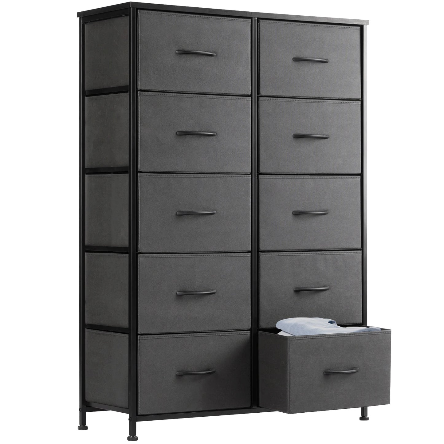 JHK   Chest of  Drawers Wardrobe Steel Frame