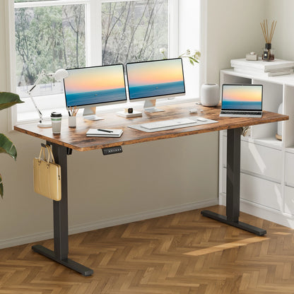 JHK 63x24 Inch Height Adjustable Stand Up Sit Stand