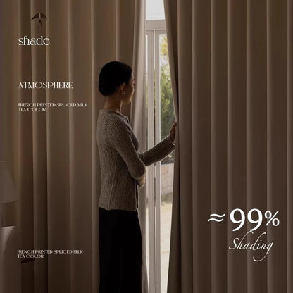 Herringbone Cream Curtains for Living Room Bedroom Blackout  Window