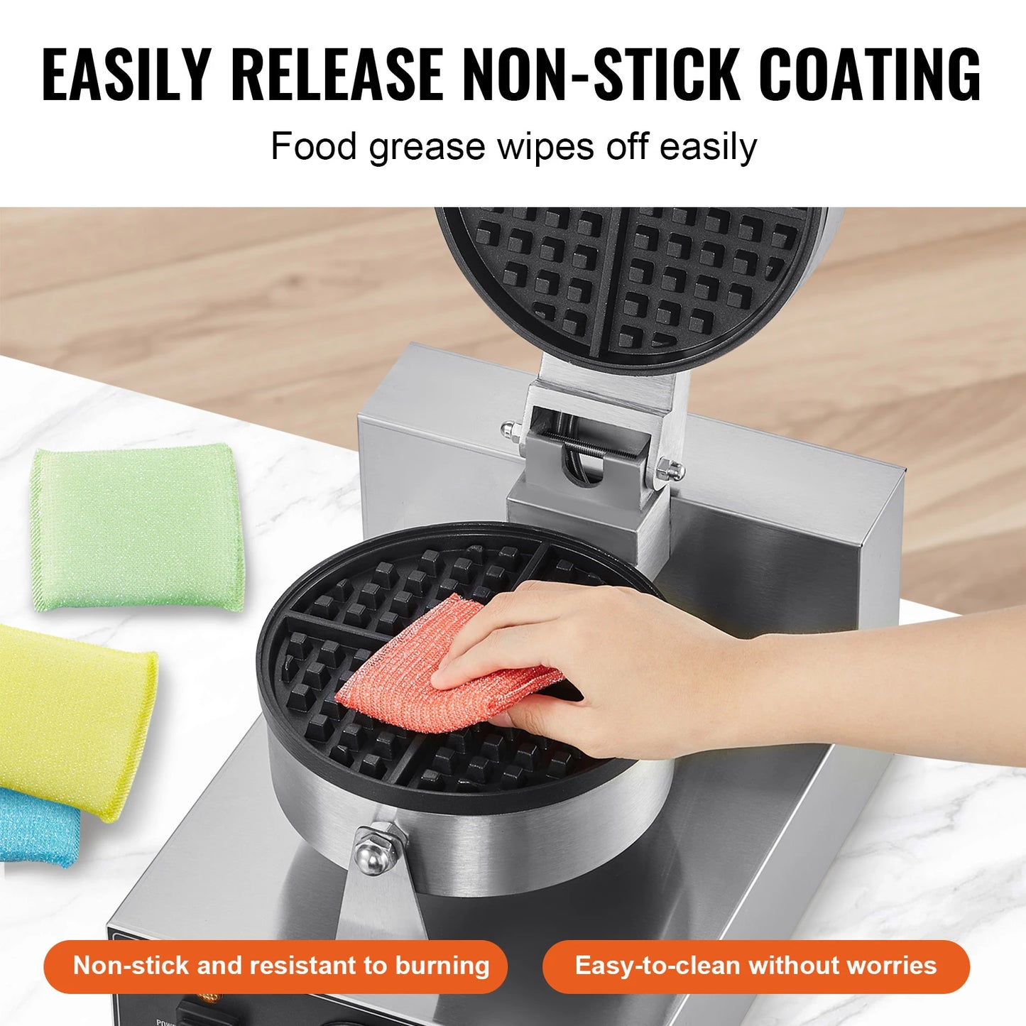 Commercial Belgian Waffle Maker Stainless Steel